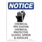 Signmission OSHA Notice Sign, Chemical PPE Station With Symbol, 18in X 12in Decal, 12" W, 18" H, Portrait OS-NS-D-1218-V-10564 - alternate 1